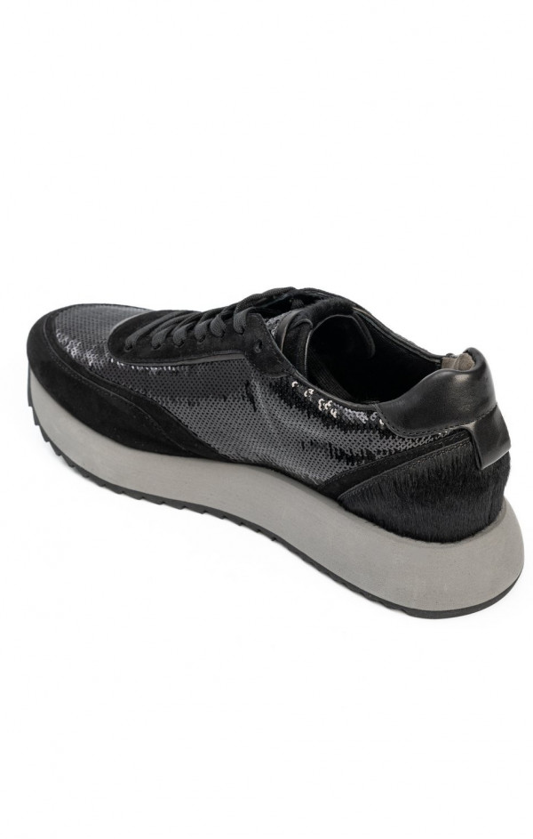 buty sportowe czarne cekinowe Kennel & Schmenger 1